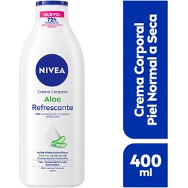 NIVEA Crema Corporal Humectante Aloe Vera Refrescante (400 ml) - 72 horas de Humectación y Suavidad Profunda con extracto de Aloe Vera - Ideal para Piel Normal y Seca