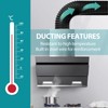 HG Power 3 Inch Air Ducting, 8 Feet Flexible Aluminum