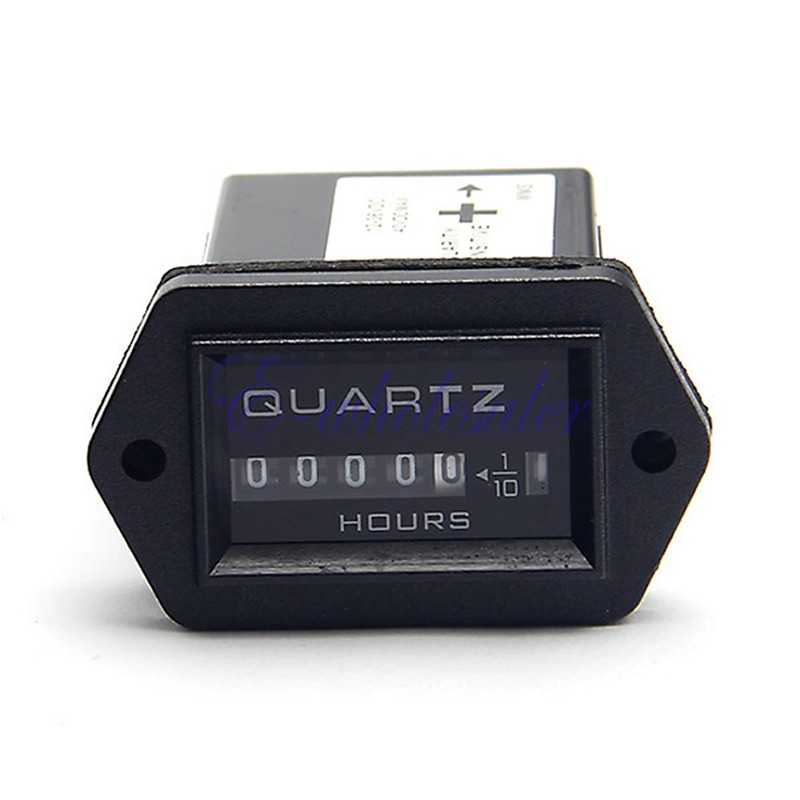 DC 12-36V Hour Meter Hour Meter Gauge Tracking Time Boat