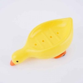 Charming Duck Design Soap Dish for Kitchen & Bathroom Yellow Soap Holder 5ea