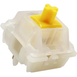 DRAOZA Gateron Milky Yellow Pro,5 Pin Switches pre lubed for MX Mechanical Gaming Keyboard（36pcs Milky Yellow）