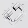 Rotating Faucet Aerator Extender – Adjustable All-Angle Water Flow, 2-Mode