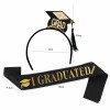 Unbranded Gold Letter I GRADUATED Sash with Free Hairpin Crown