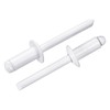 sourcing map 50Pcs 1/4"x1/2" Round Head Blind Rivets, Zinc-Plated Carbon