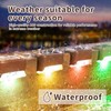 Solar Deck Lights Outdoor 16 Pack,Solar Step Lights Waterproof for