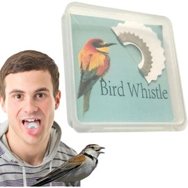 Blue Safe Mouth Whistle - Creative Fun Bird Whistle, Magic Bird Caller Tongue Whistle Wacky Animal Sounds, Original Traditions Bird Pipes, Tweeting Noisemaker For Adult Training and Behaviour Aids