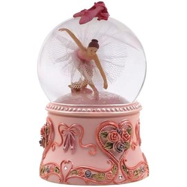 Crystal Ball Music Box Ballerina, Handpainted Dancing Ballerina Snow Globe Ballet Recital Gifts for Girls, Daughter, Granddaughter - Theme: Classic You are My Sunshine Tune