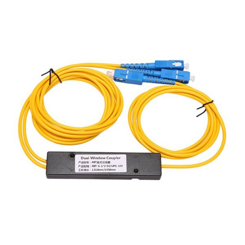 ecaqlin 10 Pcs/Set Ftth SC UPC 1X2 PLC Singlemode Fiber
