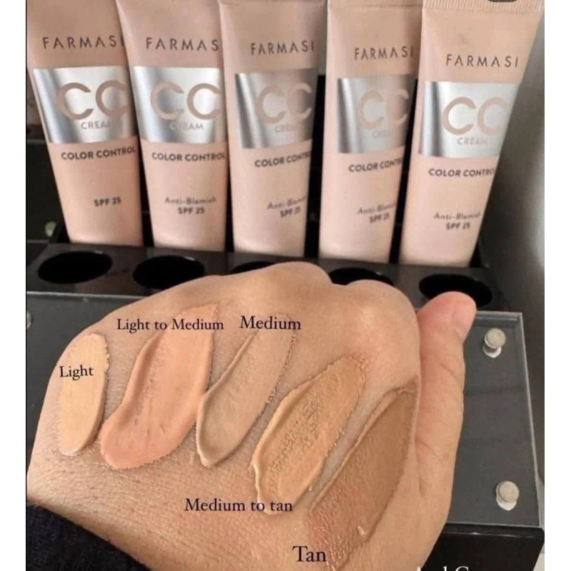 Cc Cream Maquillaje Semimate/spf25farmasi/02light To Medium