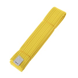 LUOFANG Professional Belt Karate Double Wrap Martial Arts Stripe Sports Belt 180 cm/280 cm for Adults Children Kids - Yellow