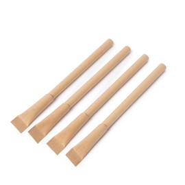 New Living Eco Pens - 100% Plastic Free Biros - Black Ink - Kraft Paper and Stainless Steel - Recyclable & Biodegradable - Eco Stationary Office Supplies- Eco Product (10)