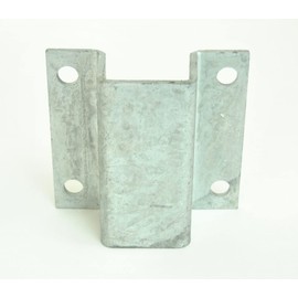 Sturdy Built 2 inch Galvanized Boat Trailer Hat Bracket Support - Set of 2