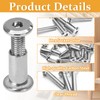 Biaungdo 15 Sets M6x20mm Hex Drive Socket Cap Bolt, Silver