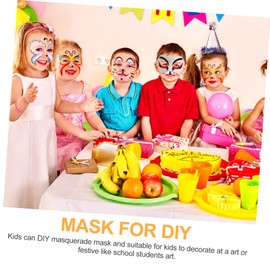 30 Pcs DIY Pulp Mask DIY Crafts Bulk Kids Toys Prom Mask Blank Painting Masks Unpainted Masquerade Masks White Plastic Mask A Mask for Masquerade Party for Women Blank Mask Fox