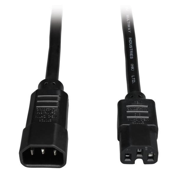 Tripp Lite 6ft Heavy Duty Computer Power Extension Cord 15A,