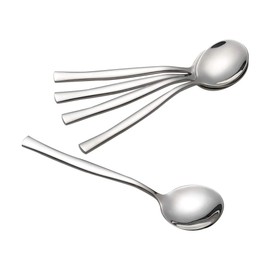 Xowine 12-Piece Stainless Steel Round Spoon, Soup Spoon