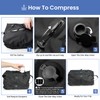 BAGAIL TPU Vacuum Bag for Travel, Reusable Compression Bag with