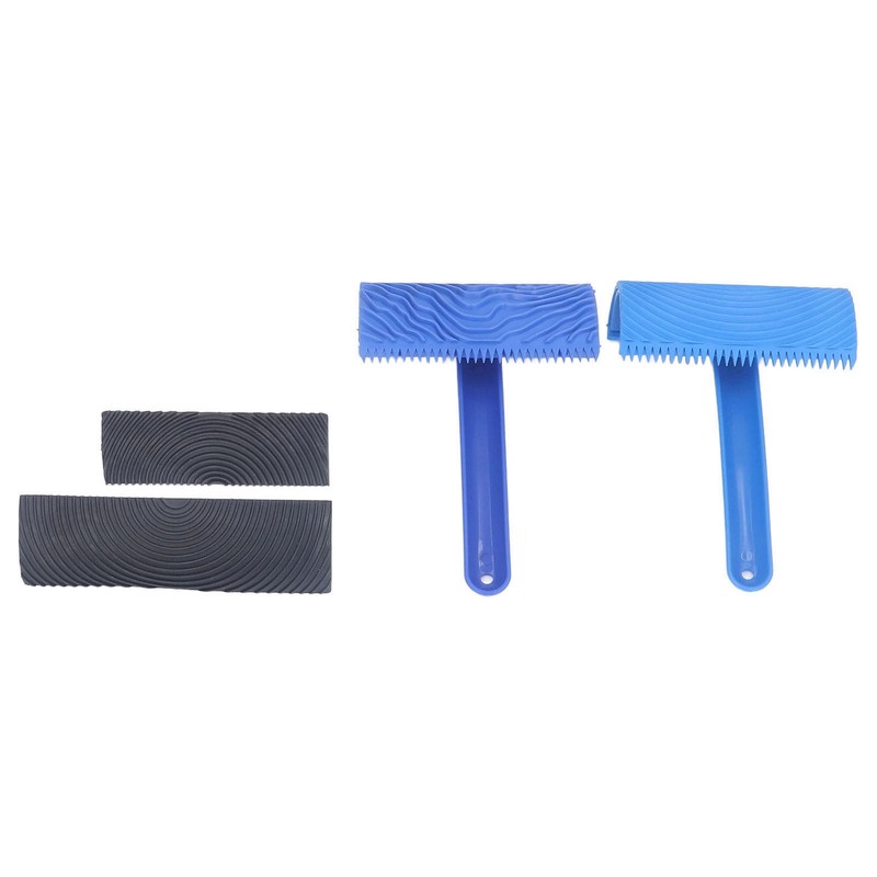 Wood Graining Painting Tool Set Soft Rubber 4Pcs Wood Grain