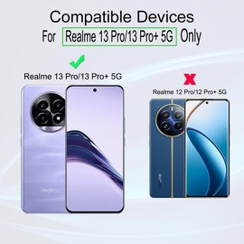 Ibywind 2 Pcs Screen Protector For Realme 13 Pro/13 Pro+ 5G,Flexible TPU Film,With 1Pc Camera Lens Protector,1Pc Back Film[Easy to install]