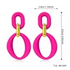 Vavhoo Candy Color Long Chain Link Dangle Earrings for Women
