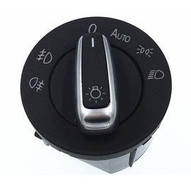 HZTWFC Chrome Headlight Switch Car OEM # 5ND 941 431 B 5ND941431B for VW Jetta Golf MK5 MK6 Passat B6 3C Tiguan Rabbit