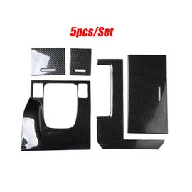Bayyee 5Pcs Carbon Fiber Central Console Gear Shift Panel Trim for Acura TSX 2009 2010 2011 2012 2013 2014