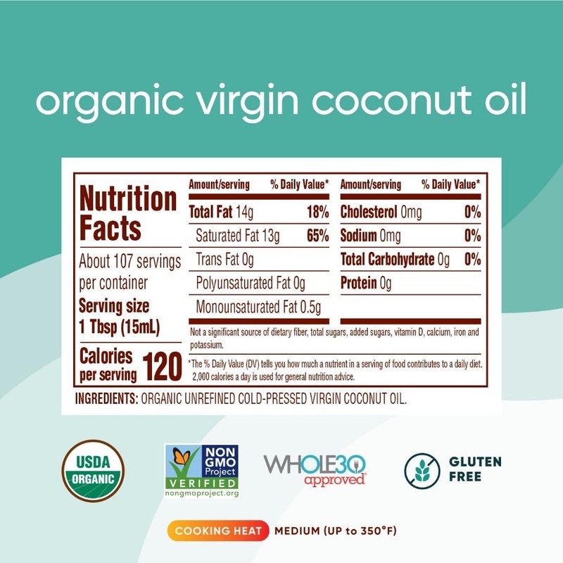 Nutiva, Organic Coconut Oil, 54 Fl Oz