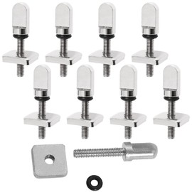 Bangbobi Pack of 8 SUP Fin Screws - 316 Stainless Steel Surfboard Screws Corrosion Resistant and Durable for Longboards and Paddle Boards