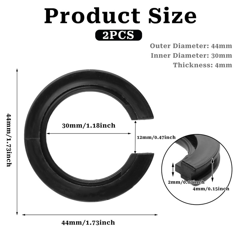 E27 to E14 Lampshade Reducer Ring, 2 Pack Black Lamp