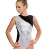 United All Around Gymnastics Leotards for Girls, Adult, Asymmetric Black