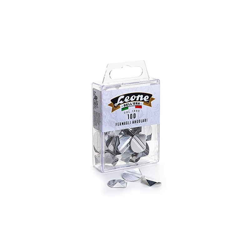100 Pancoast Aluminium Corner Clips - Leonecolor Hanging Box -