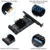 BEYIMEI PCIE SATA 3.0 Card,6 Gbps 10-Port Controller SATA Card