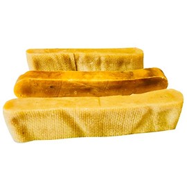 Snow Hill Yak Milk Golden Dog Chews Monster XXL 1 2 3 lbs Pack Long Lasting, Gluten GMO Free Protein-Rich Fresh Yaky Cheese Bone Treat Improved Oral Health of Dogs - Himalayas, Nepal (1 lb Pack)