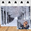 OERJU 10x6.5ft Winter Forest Backdrop Snow Natural Scenery Landscape Trees