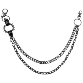 Punk Chain Wallets For Men Heavy Duty Pants Jean Chains For Men Boys Guys Biker Punk Belt Chain Emo Accessories Cool Pocket Chains