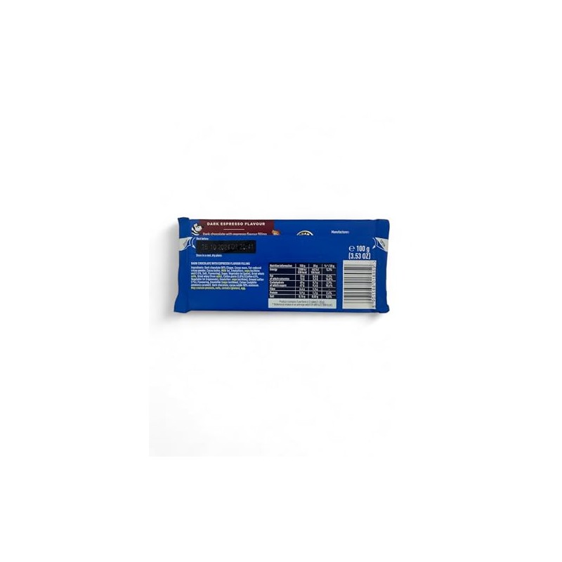 E.Wedel Espresso Flavored Dark Chocolate Bars (Pack of 5), Full