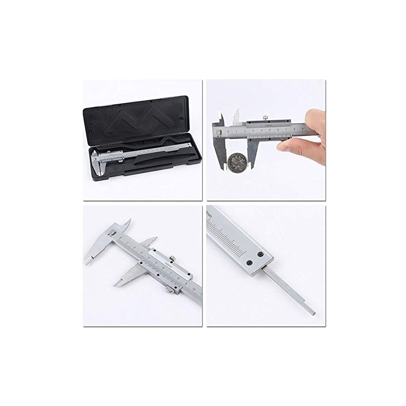 SUPERTOOL 0-200mm Stainless Steel Vernier Caliper Measuring Tool Professional Caliper