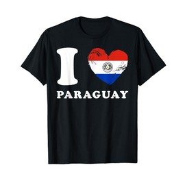 I Love Paraguay - Heart Flag Paraguay T-Shirt