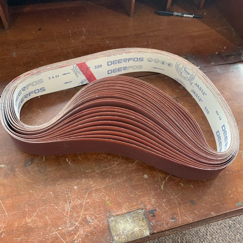 DEERFOS 25 DEERFOS ABRASIVES SANDING BELTS 2-3/8" X 49-3/4" 320