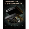 upHere Low Profile CPU Cooler Φ6mm*6 Low Profile Cooler 120mm