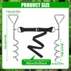 TOBWOLF 2 Set Basketball Goal Anchor Tie Down Kit, High
