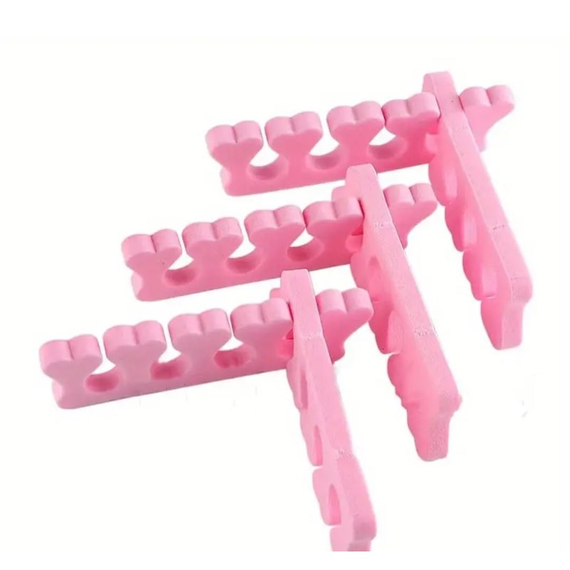 Toe Separators for Pedicure, Pink Foam Spacers, 10cm/3.94in Length, Professional