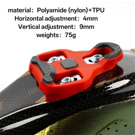 YYunying Non-Slip TPU Surface Cycling Cleats with Memory Positioner Function Compatible with All Pedals, 1 Pair Grey