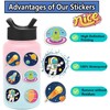 Calkkrer Pack of 50 Astronaut Space Stickers, Waterproof Vinyl Planet