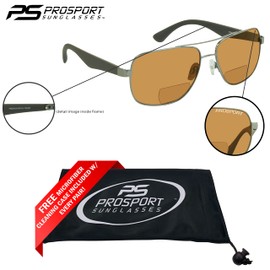 proSPORT Polarized Bifocal Reading Sunglasses for Men and Women. Near invisible line Reader Sunglasses. For Outdoor Reading, Driving and Sports