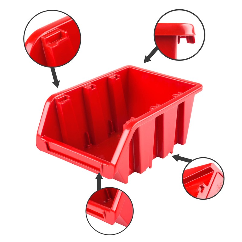 Pack of 50 Stacking Boxes Size 100 x 155 x