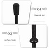 2Pcs Magnetic Car Flagpole Base for Vehicles, Durable Iron Suction
