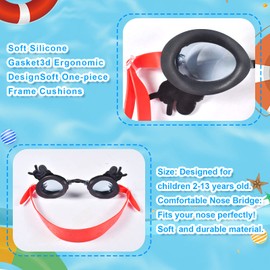 FGen Swimming Goggles Children, Diving Goggles Children, Children Swimming Goggles for Boys Girls 3-12 Years, Anti-Fog UV Protection, Swimming Goggles Anti Fog Waterproof