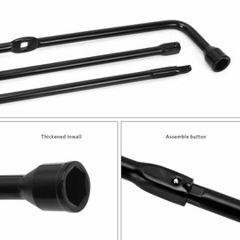 AutoBaBa Spare Tire Changing Repair Tool Kit for for Ford 03-07 F250 F350 F450 F550, Lug Wrench Extensions Tire Tool Replacement Kit for Spare Jack