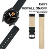 ANNEFIT Retro Leather Watch Strap, Quick Release Genuine Leather Strap,